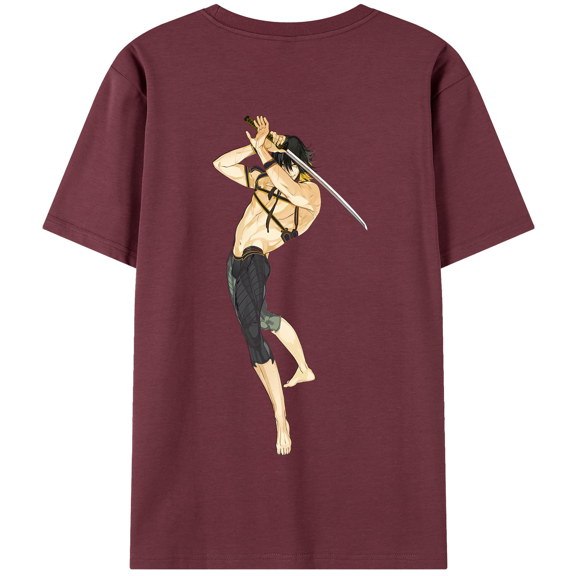 （画像用） 刀剣乱舞 Touken Ranbu 綿100％半袖Tシャツ（背面プリント）